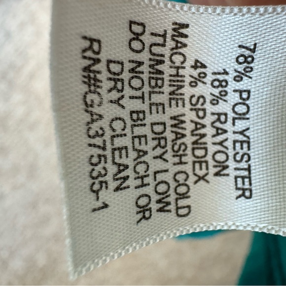 Monteau dress, turquoise, retro style size large. - Picture 8 of 9